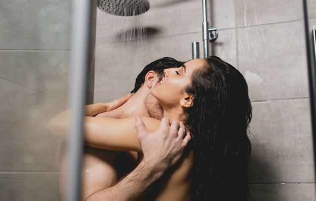 Hot couple shower sex